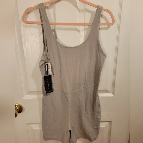 Aritzia Beige Gray Golden Butter Jumpsuit - Picture 1 of 3